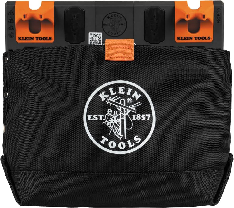 BC510S Bucket Work Center Hardware Tool Pouch with Carabiner, Magnetic, S Hook R