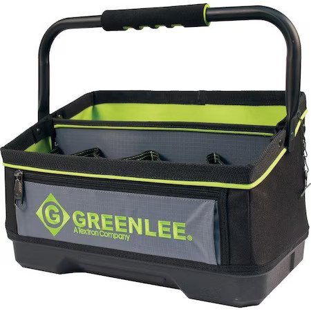 Greenlee 0158-25 Tool Bag, Polyester, Black, 20 Pockets
