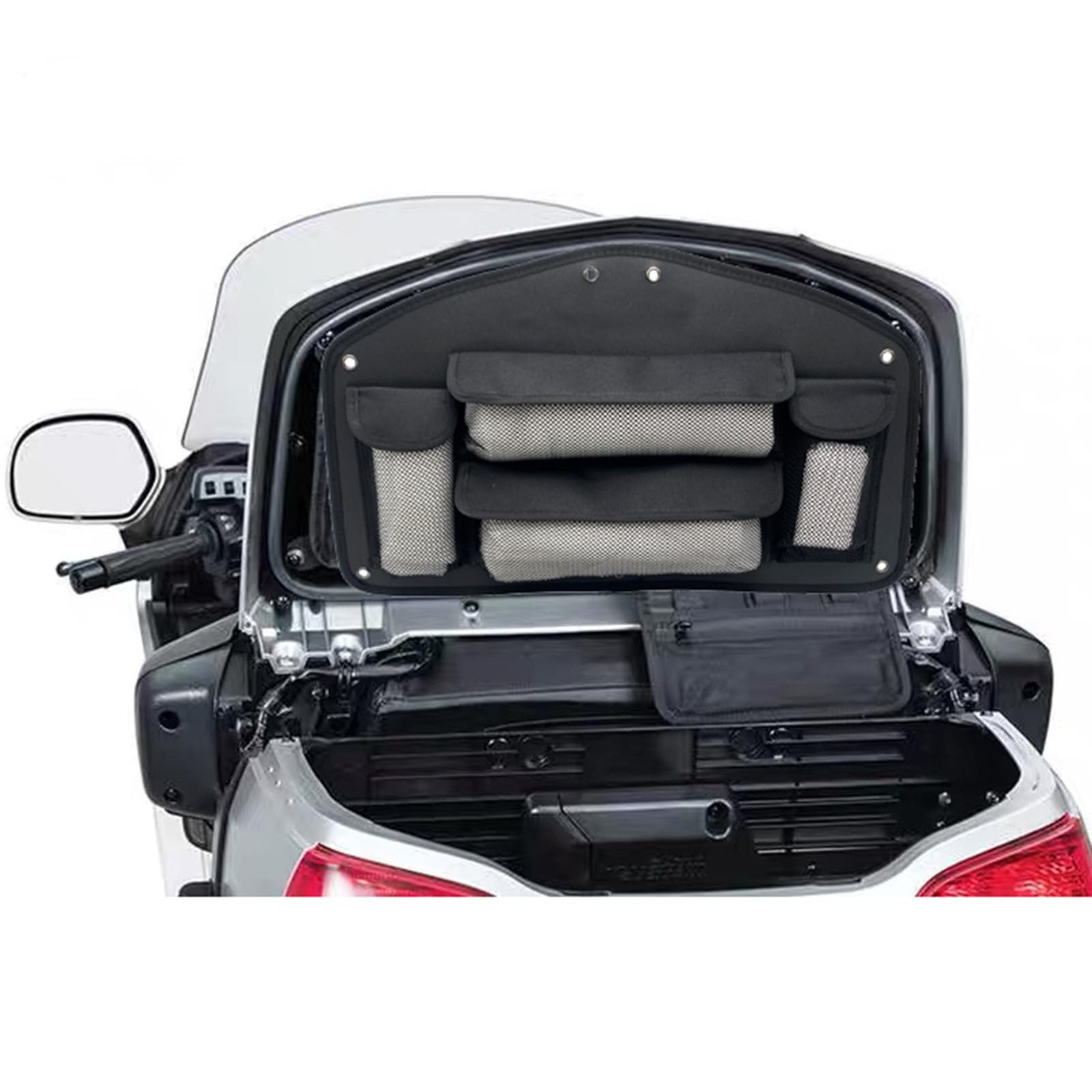 Motorcycle Trunk Lid Organizer Bag Removable Travel Luggage Bag for H-onda Goldw