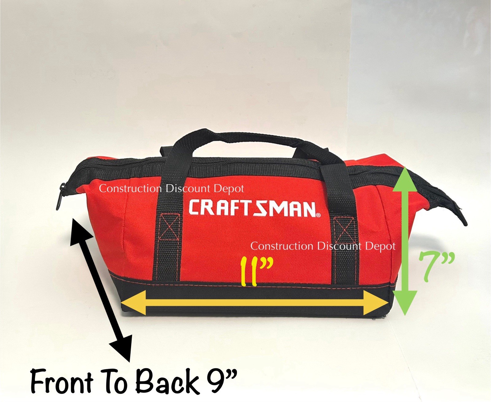 New Craftsman Small Tool Bag Canvas Carrying Bag 11″ x 9″ x7″