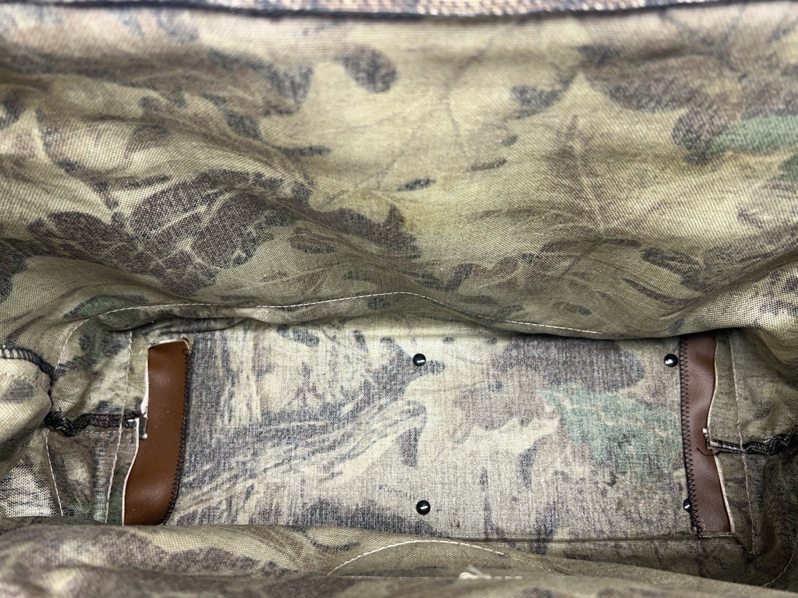 Klein Tools 5102-18C VTG Camo Bag Realtree Advantage Pattern USA Leather Canvas