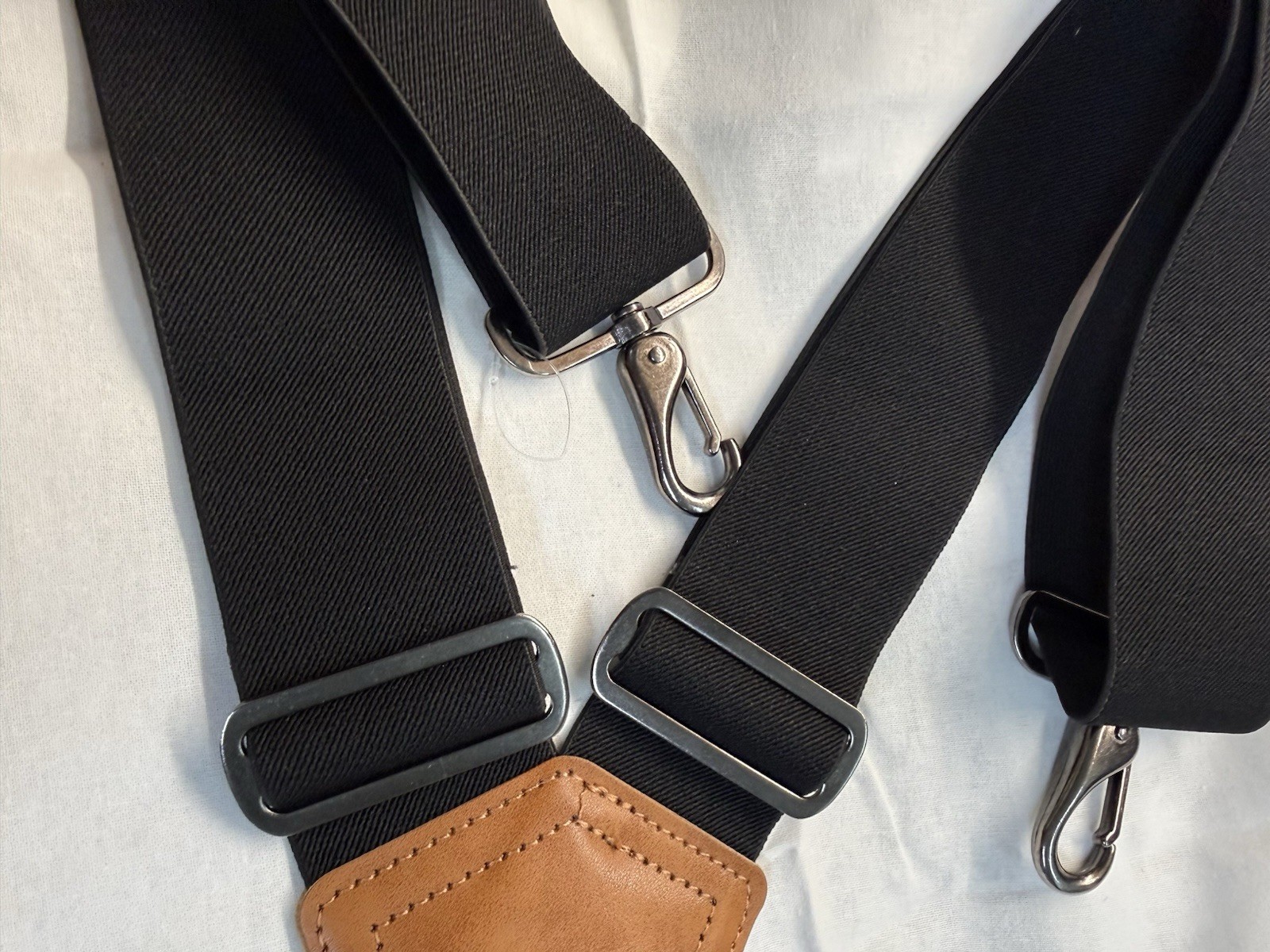WELKINLAND 2Inch-Wide Heavy Duty Work Suspenders for Men Black Adjustable