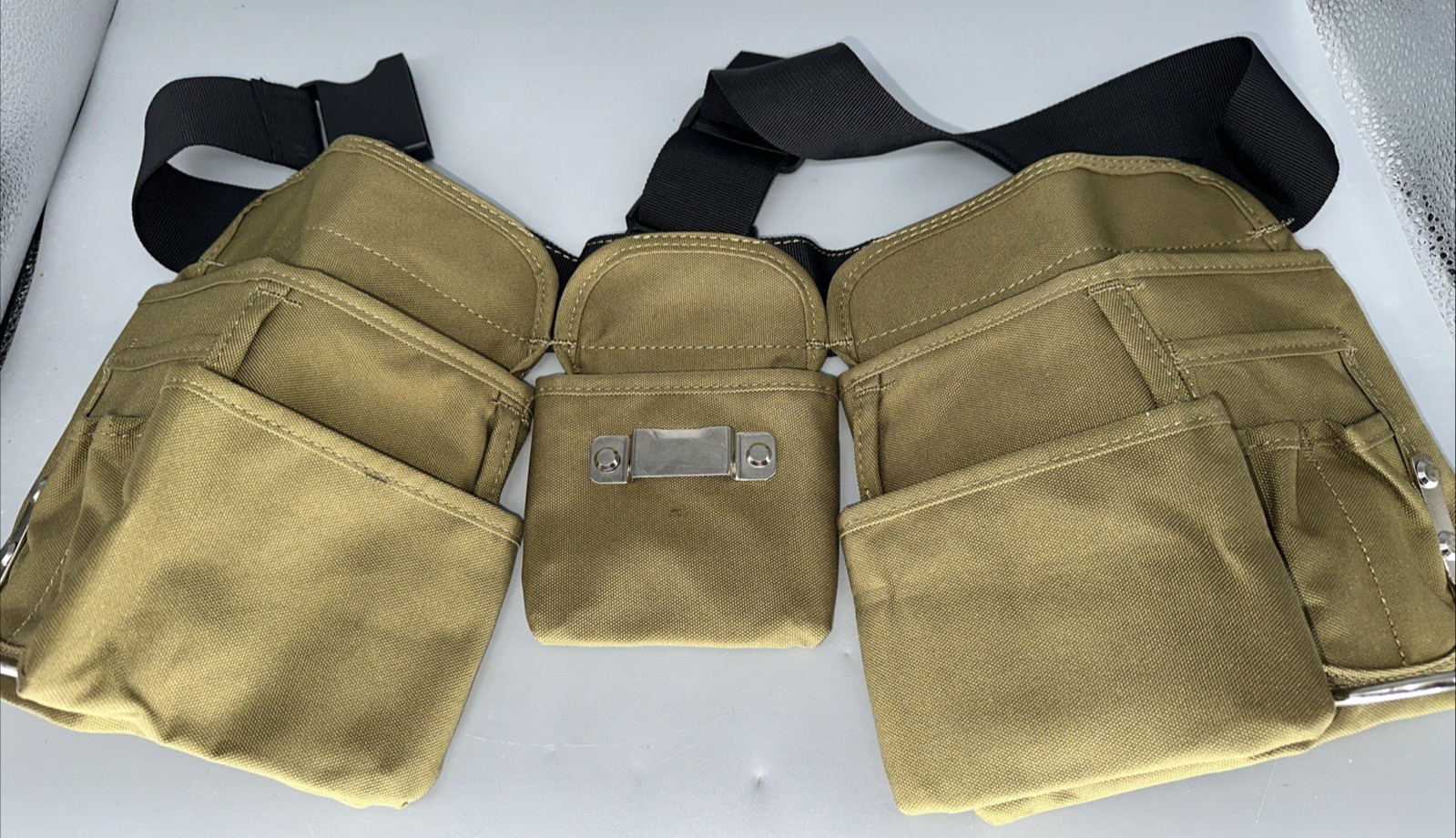 Koyyto dark green canvas tool belt