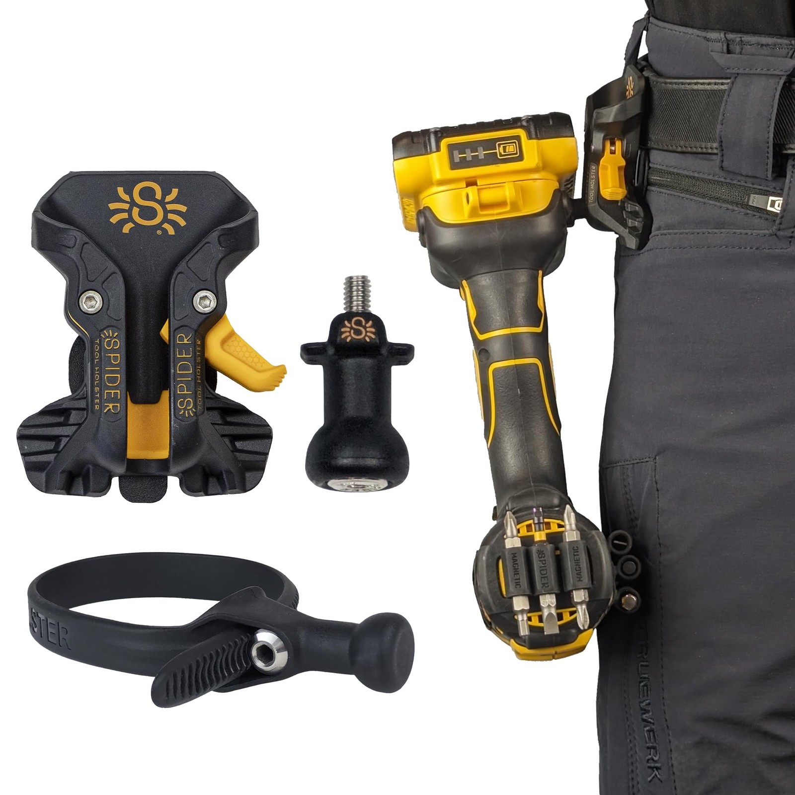 Tool Holster – Pro Tool Holster + One Tool Grip + One Driver Pin – Upgraded, …