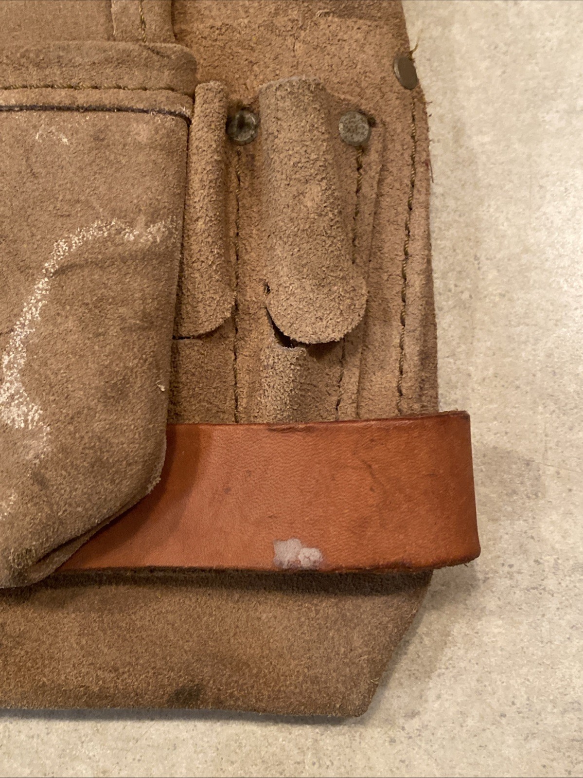 Mcguire Nicholas 689 MB Carpenter Electrician Tool pouch bag Full grain LEATHER