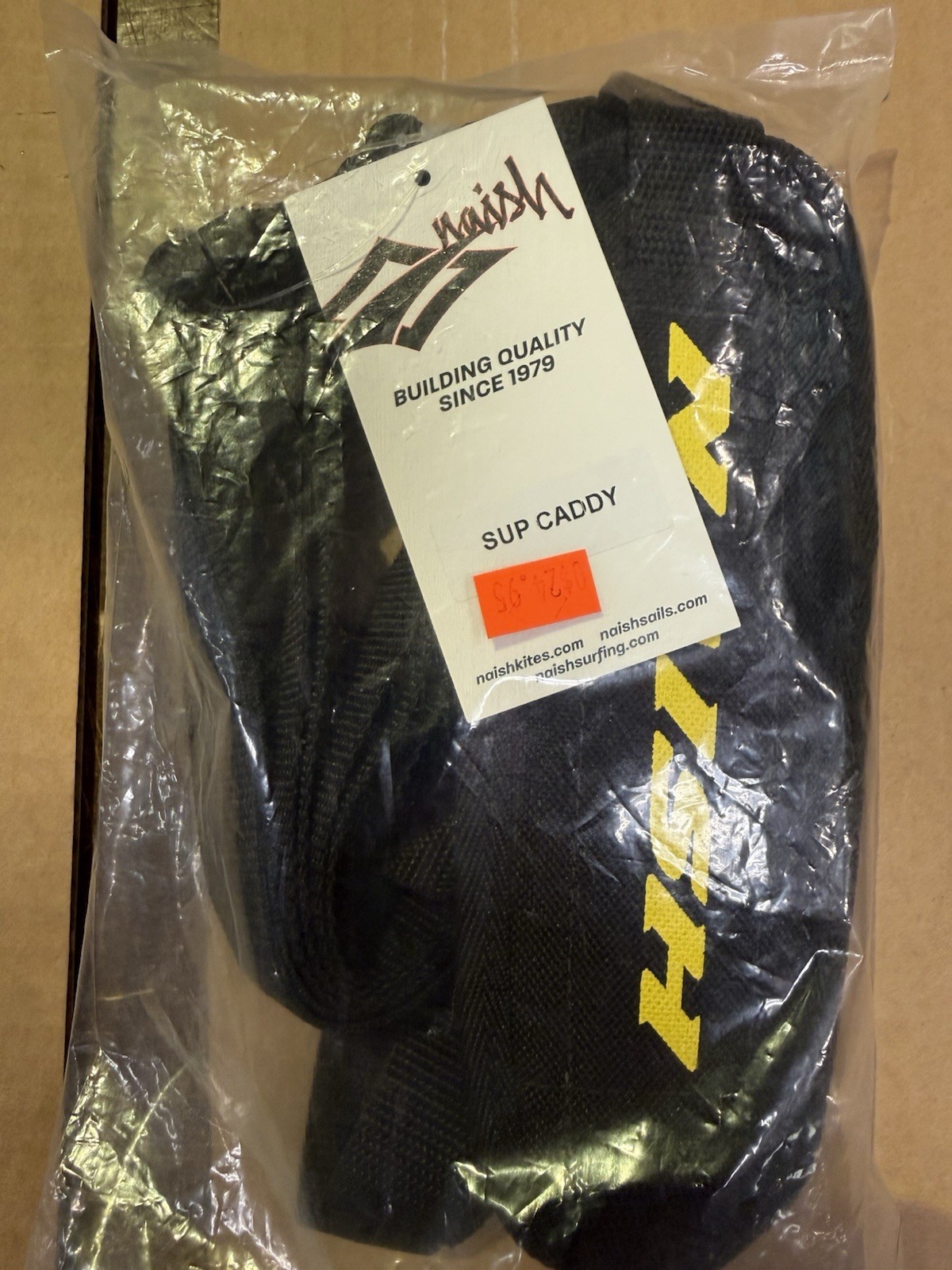 Naish SUP Caddy Holder – Black/Yellow – 1 Item
