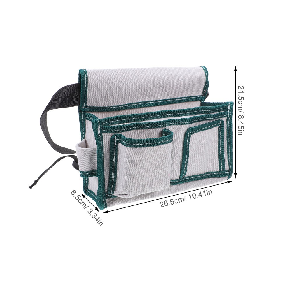 Multi Pocket Canvas Utility Work Bag with Reinforced Stitching for Tough Jobs