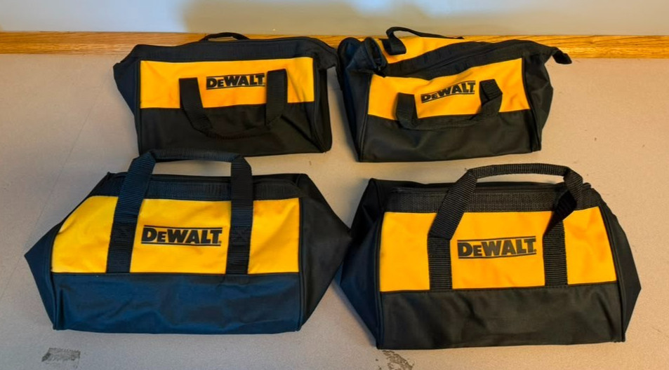 DEWALT 12″ Soft Tool Bag 11x9x6 Heavy Duty Zippered Storage Organizer