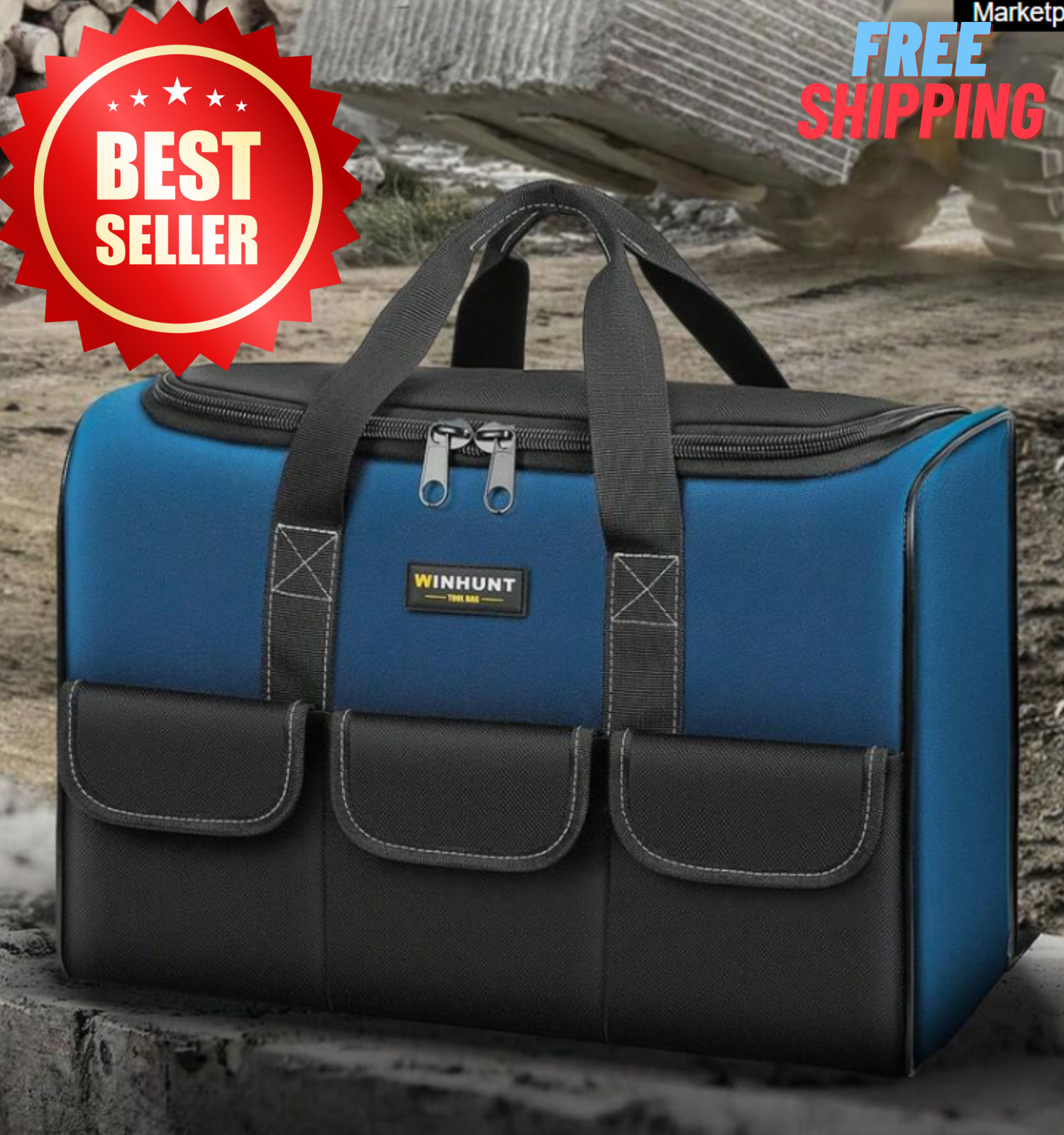 Tool Bag Heavy Duty Multifunctional Large Capacity Portable Storage Bag Outdoor