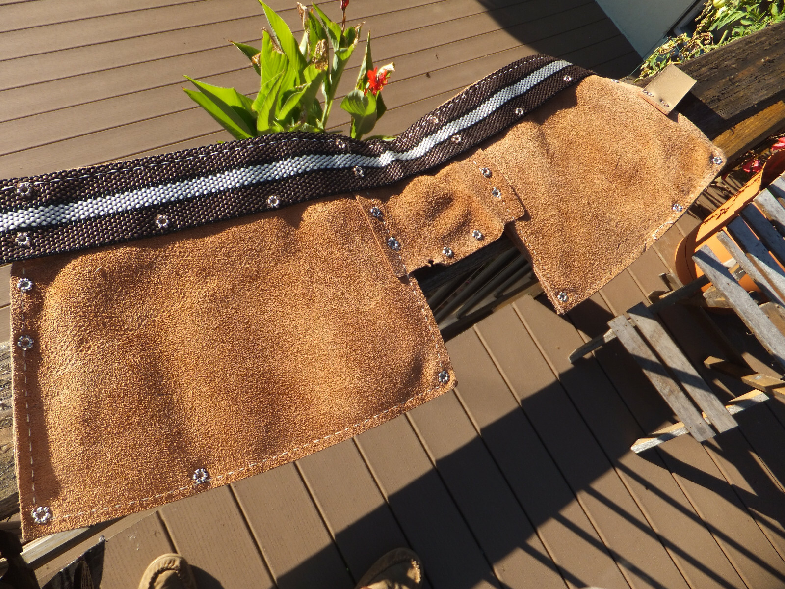 New Nicholas Heavy Split Cowhide Leather Carpenters Tool Apron Belt No 1910