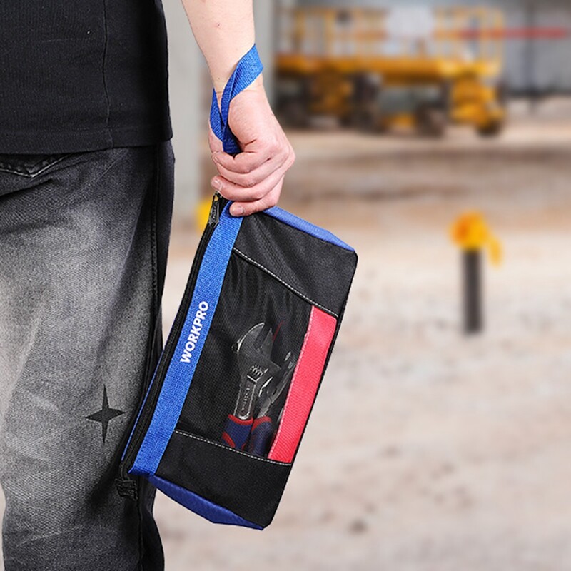 WORKPRO 12″ Tool Pouches with Zipper 2-Pack Utility Bag Pouch for Tool Organizer