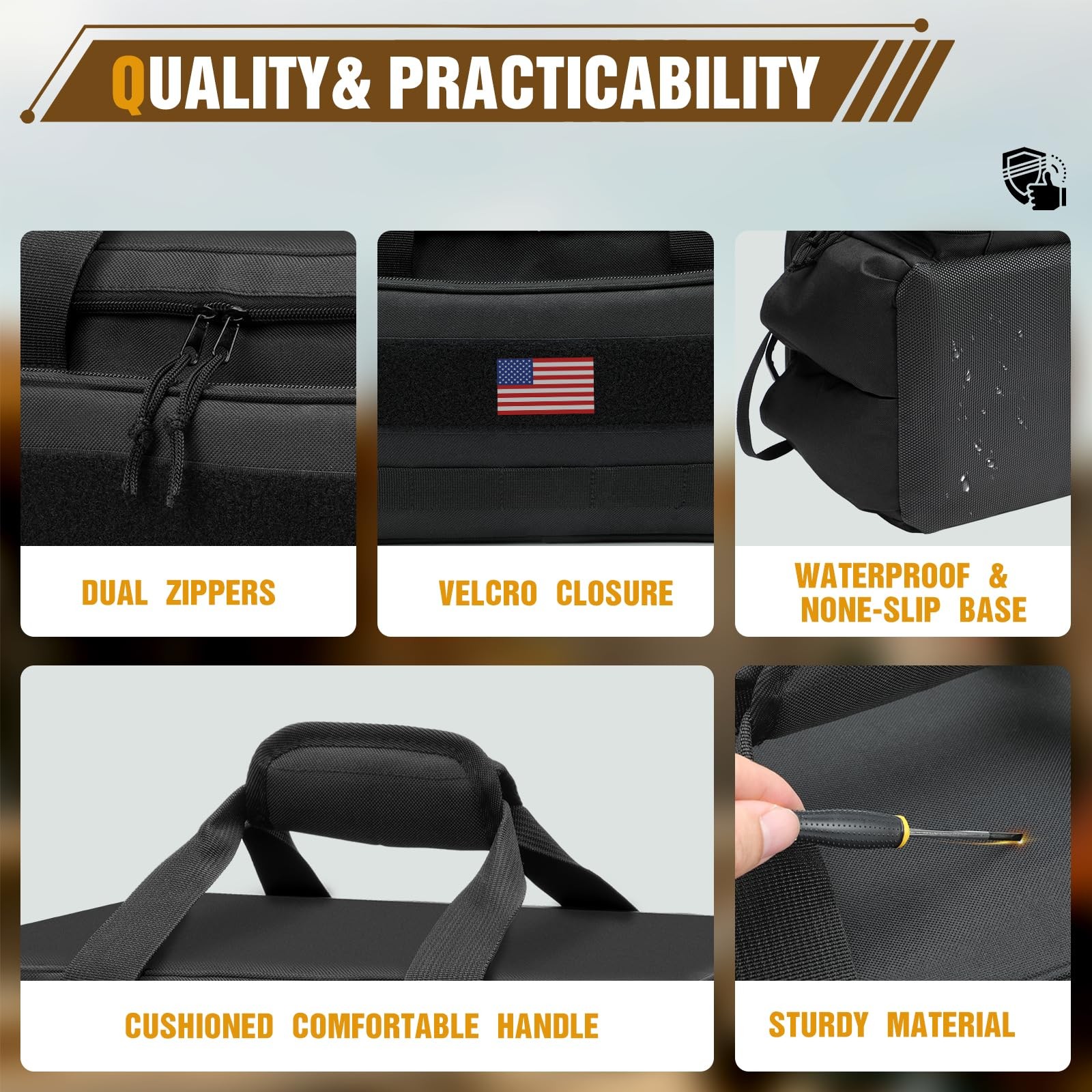 Tool Bag 17Inch | 18-Pocket Portable Tool Box Organizer Storage,Lightweight T…