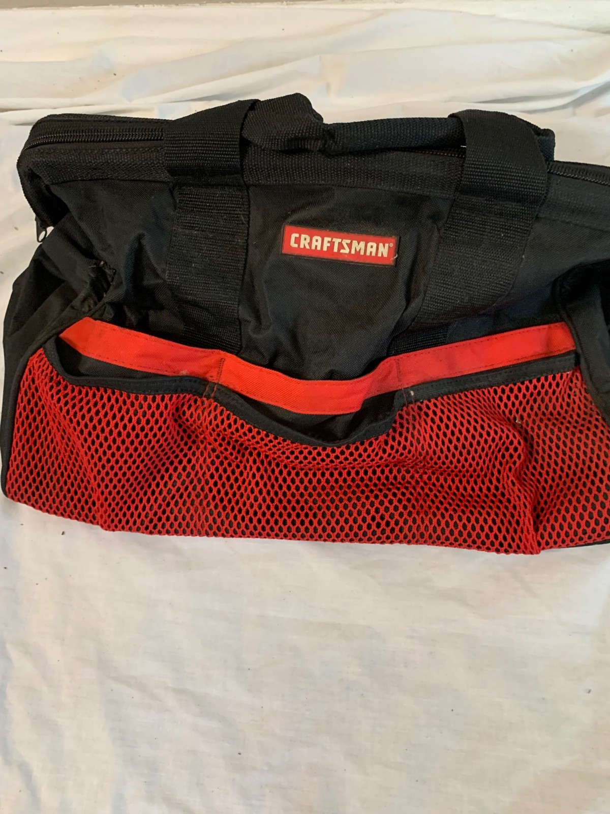 Craftsman 17” Wide Mouth Tool Bag 6 pocket Black/Red PN 37535