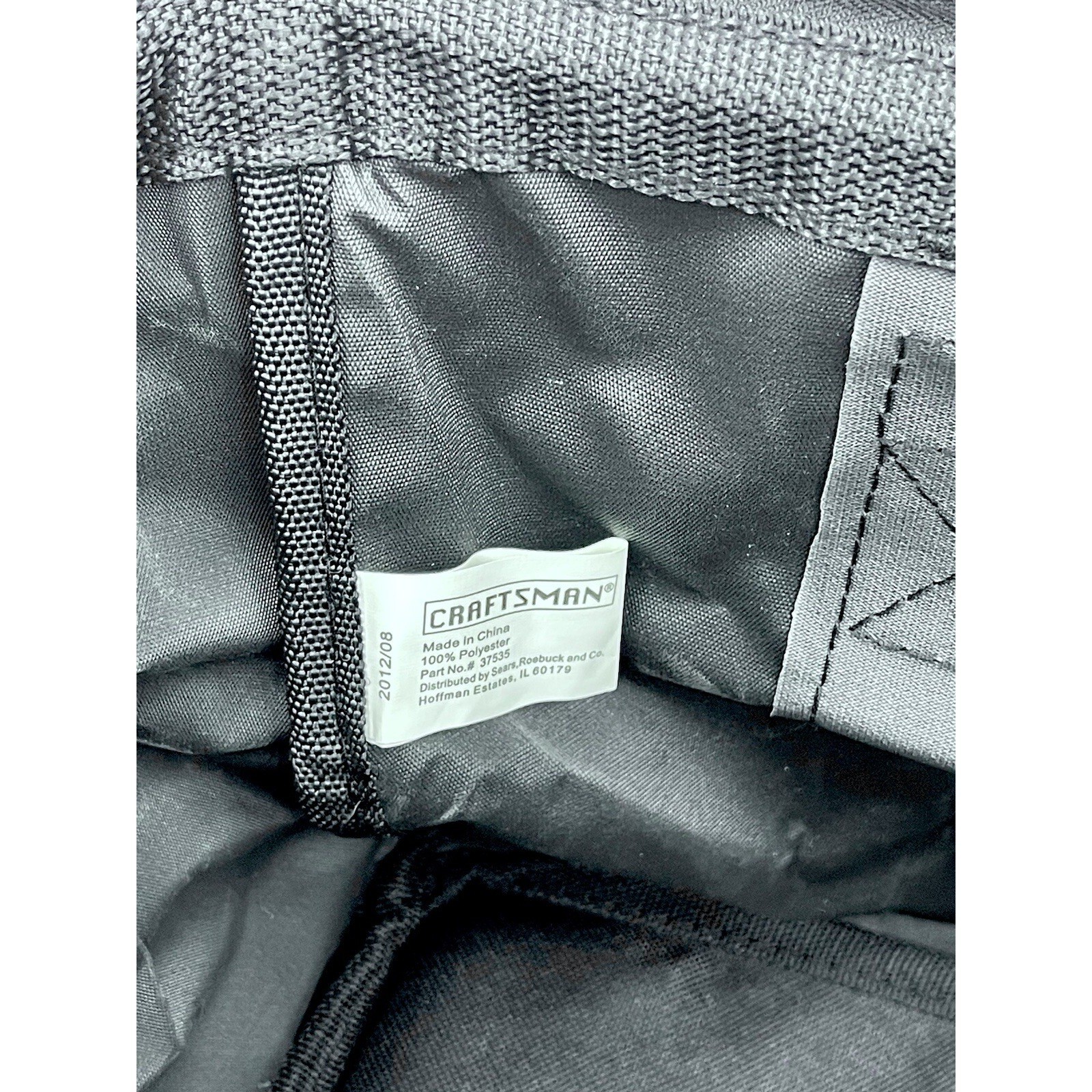 Craftsman 13″ X 8″ Wide Mouth Tool Bag 6 pocket Black/Red PN 37535 New NWT
