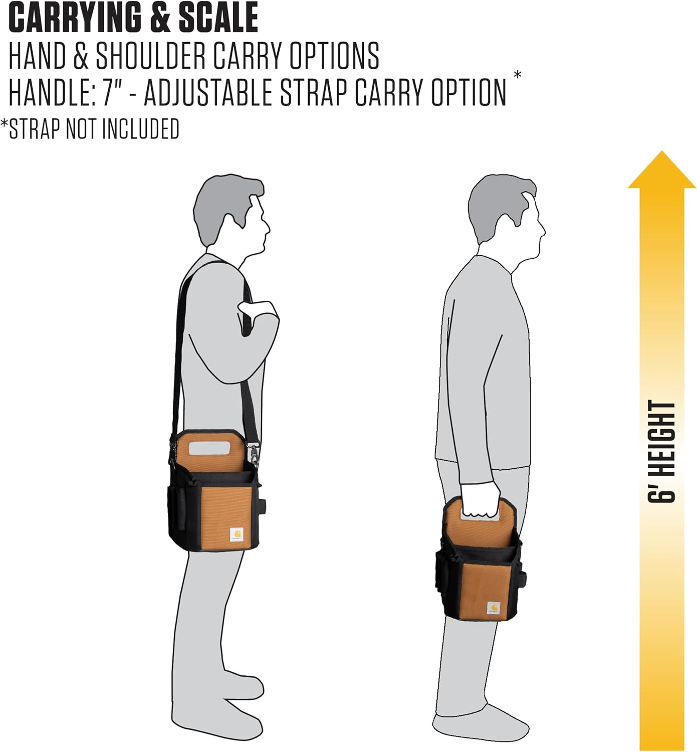 Carhartt Brown Utility Tool Organizer – Durable & Water-Resistant Station