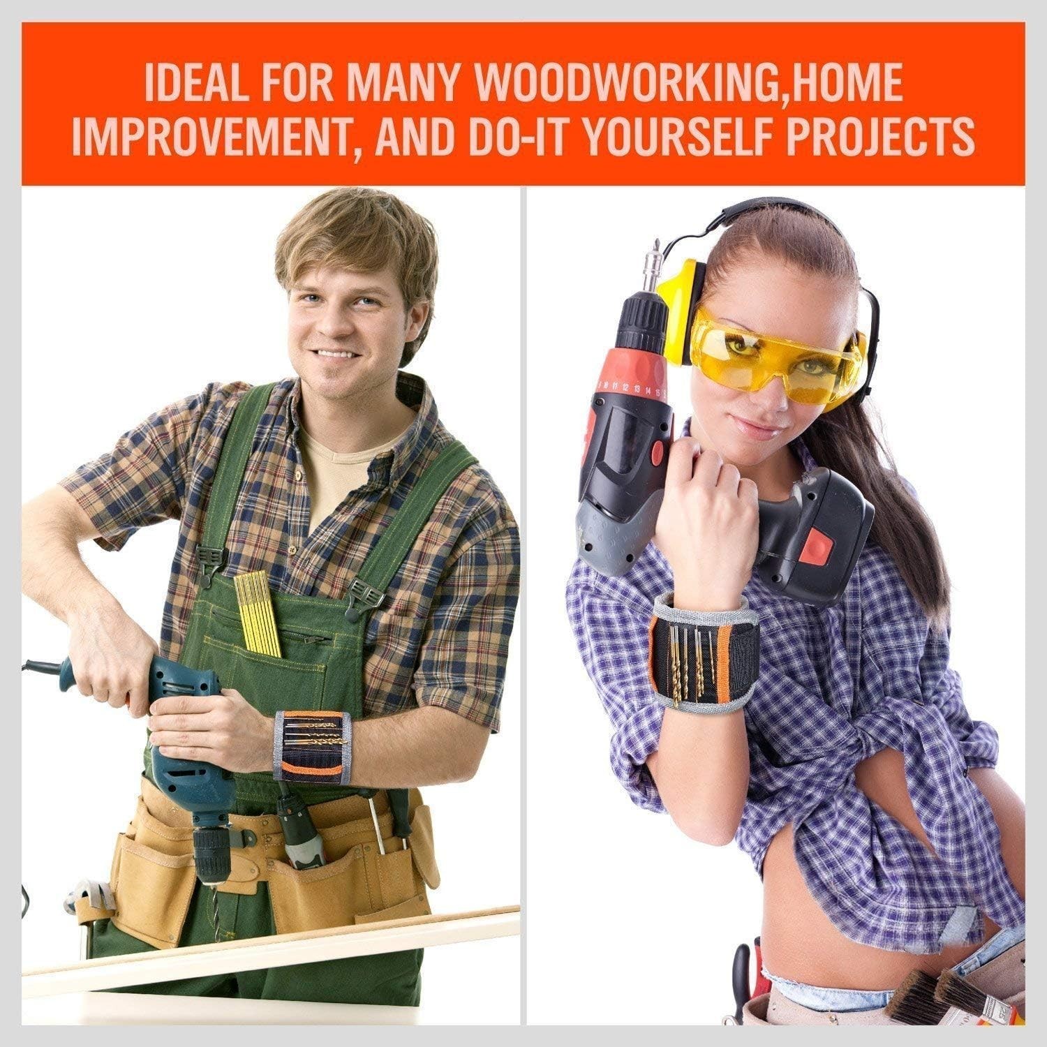 Lightweight Magnetic Wristband for Easy Access to Tools – Great for Work & Play