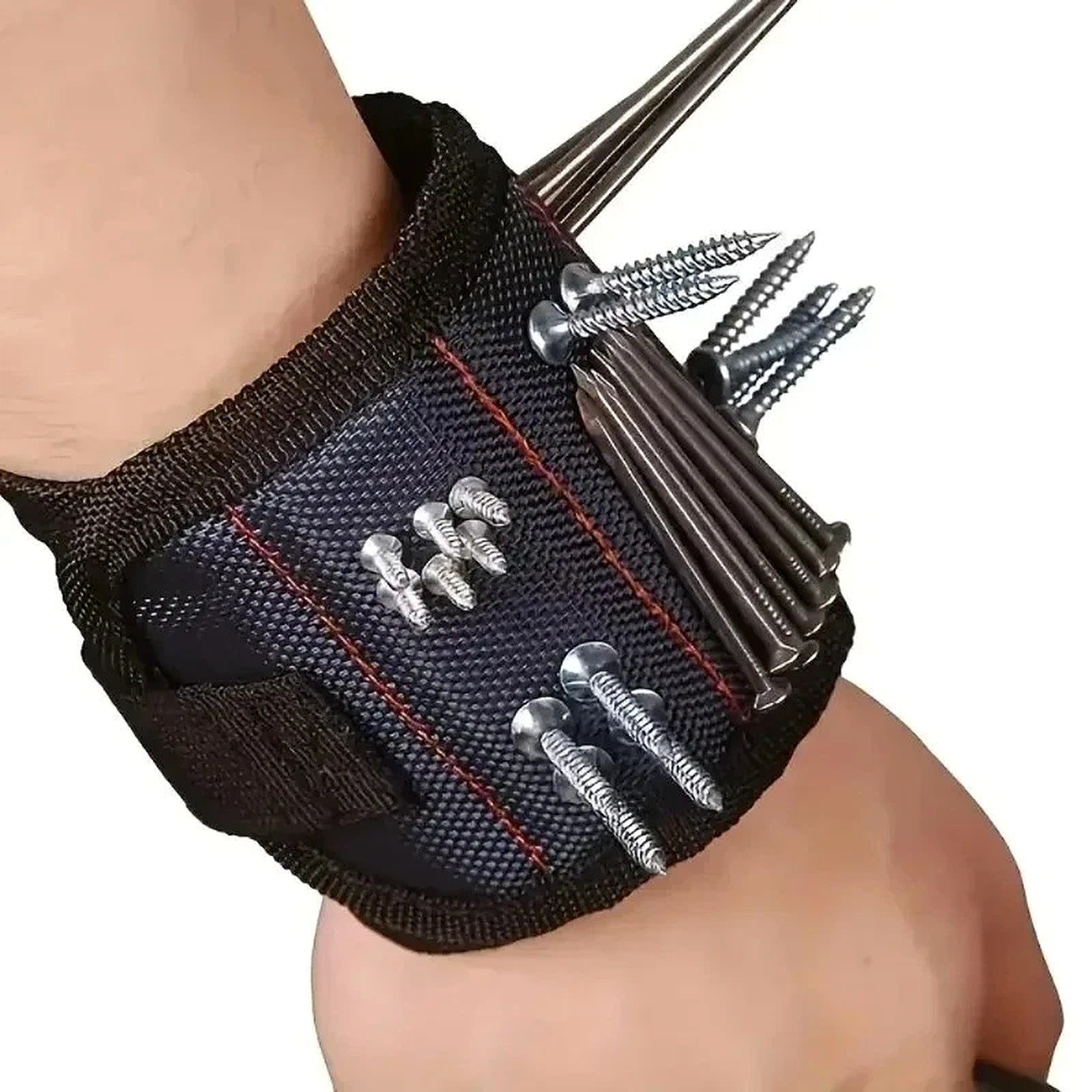 Powerful Magnetic Wristband Tool Holder Screws Nails Drill Bits Gift for Men DIY