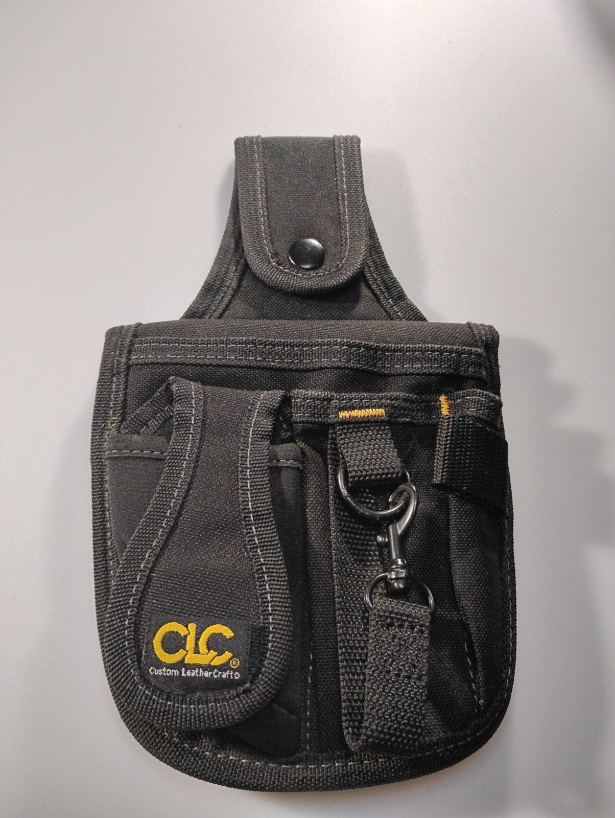 CLC 1501 Poly Tool and Cell Phone Holder, 4-Pocket, Multi, Medium