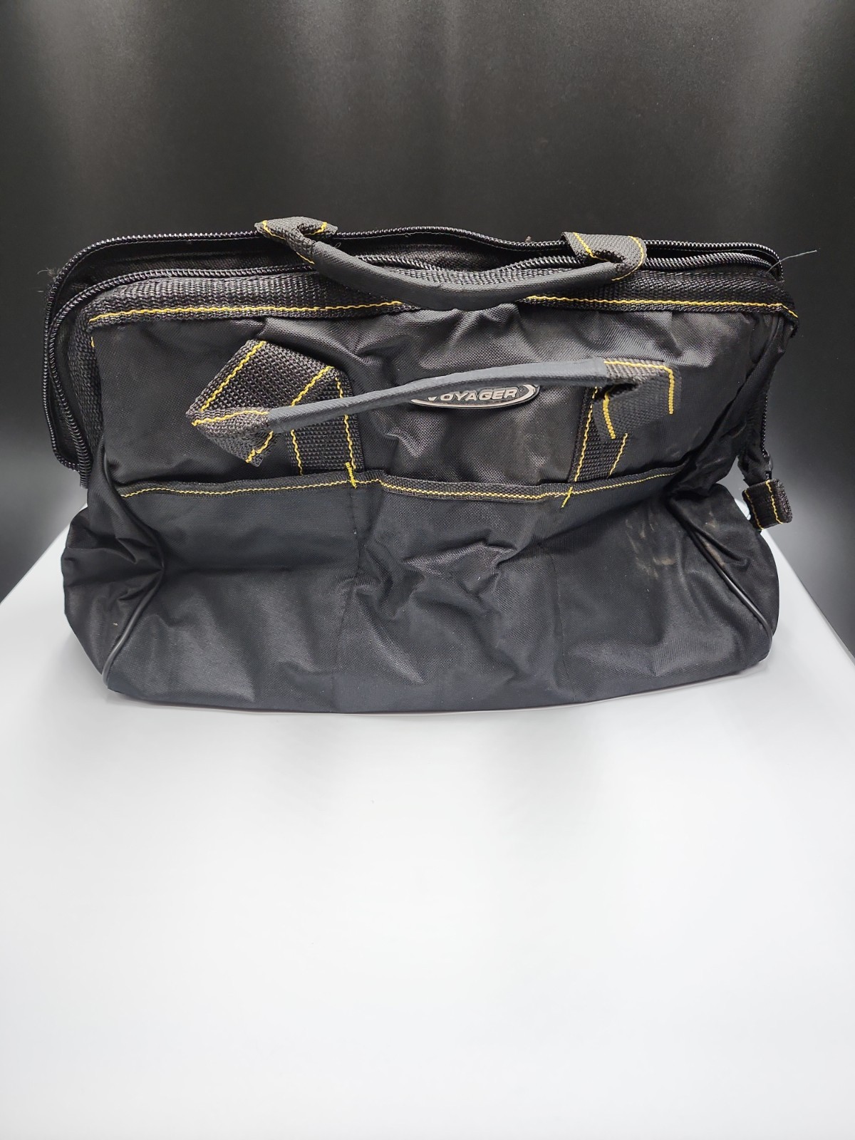 Voyager 15″x10″x9″ Tool Bag 8 Inside 6 Outside Pockets Black Yellow New With Tag