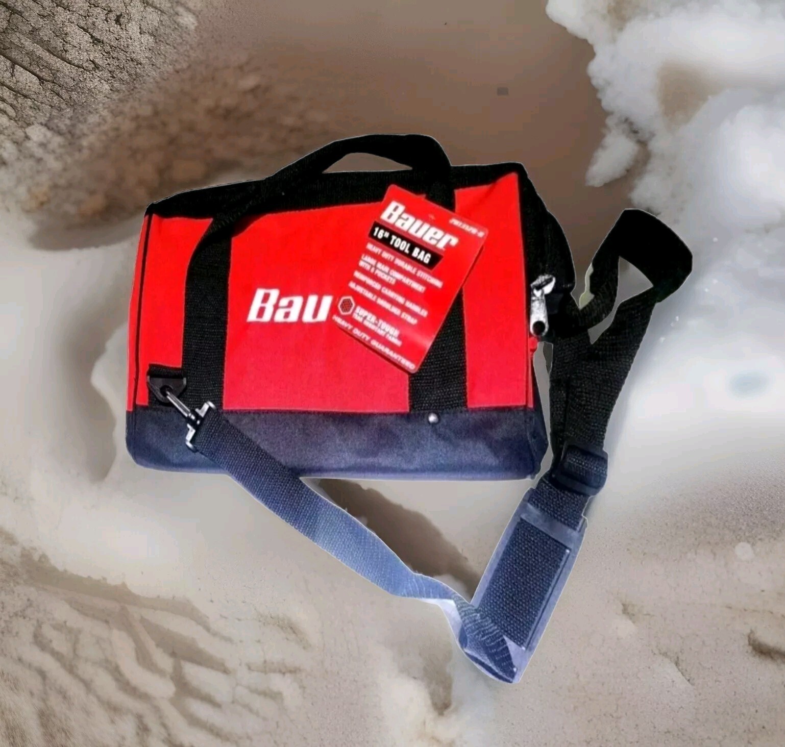BAUER 16″ Tool Bag with Adjustable Shoulder Strap