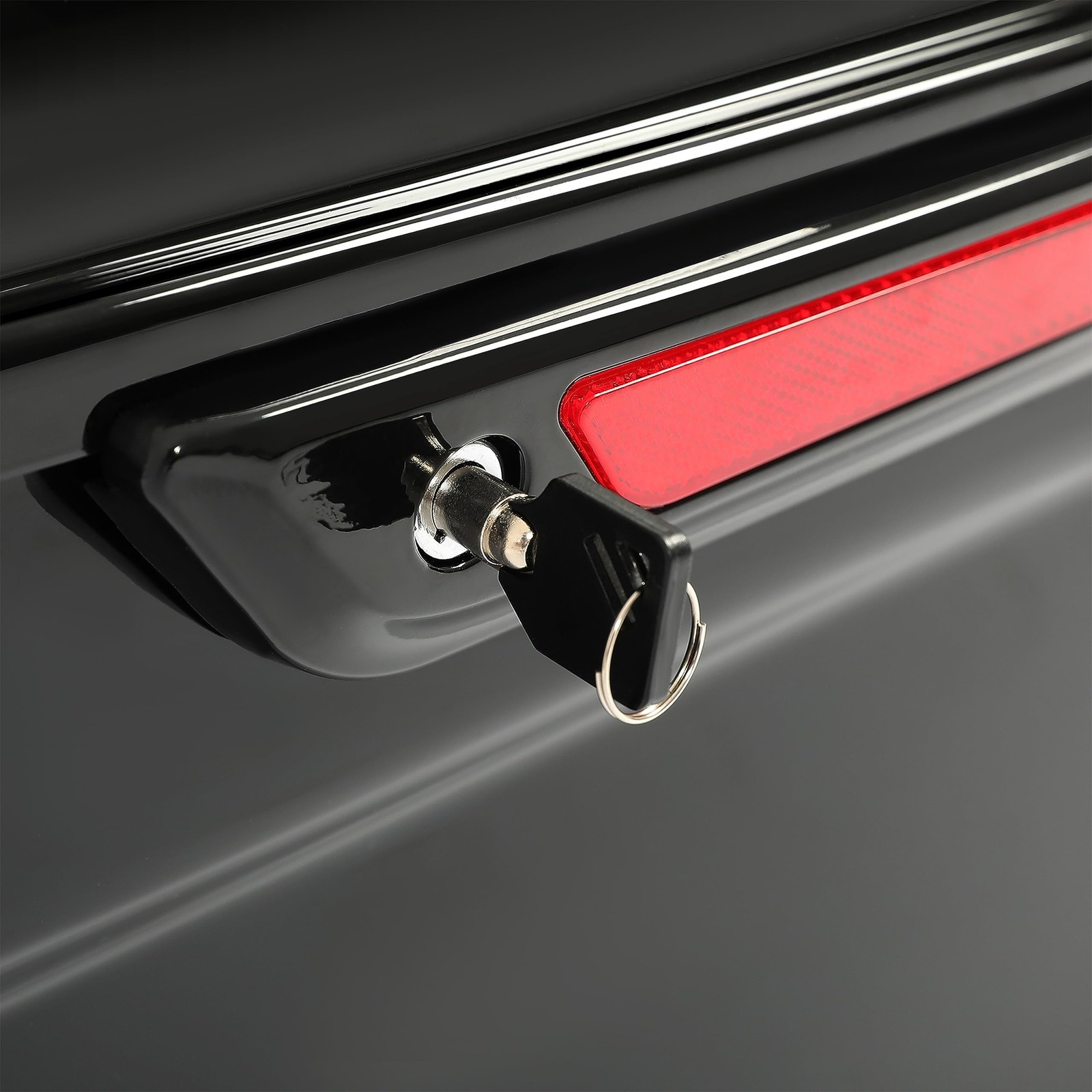 KUAFU 5″ Stretched Extended Hard Saddle Bag W/Black Latches Compatible