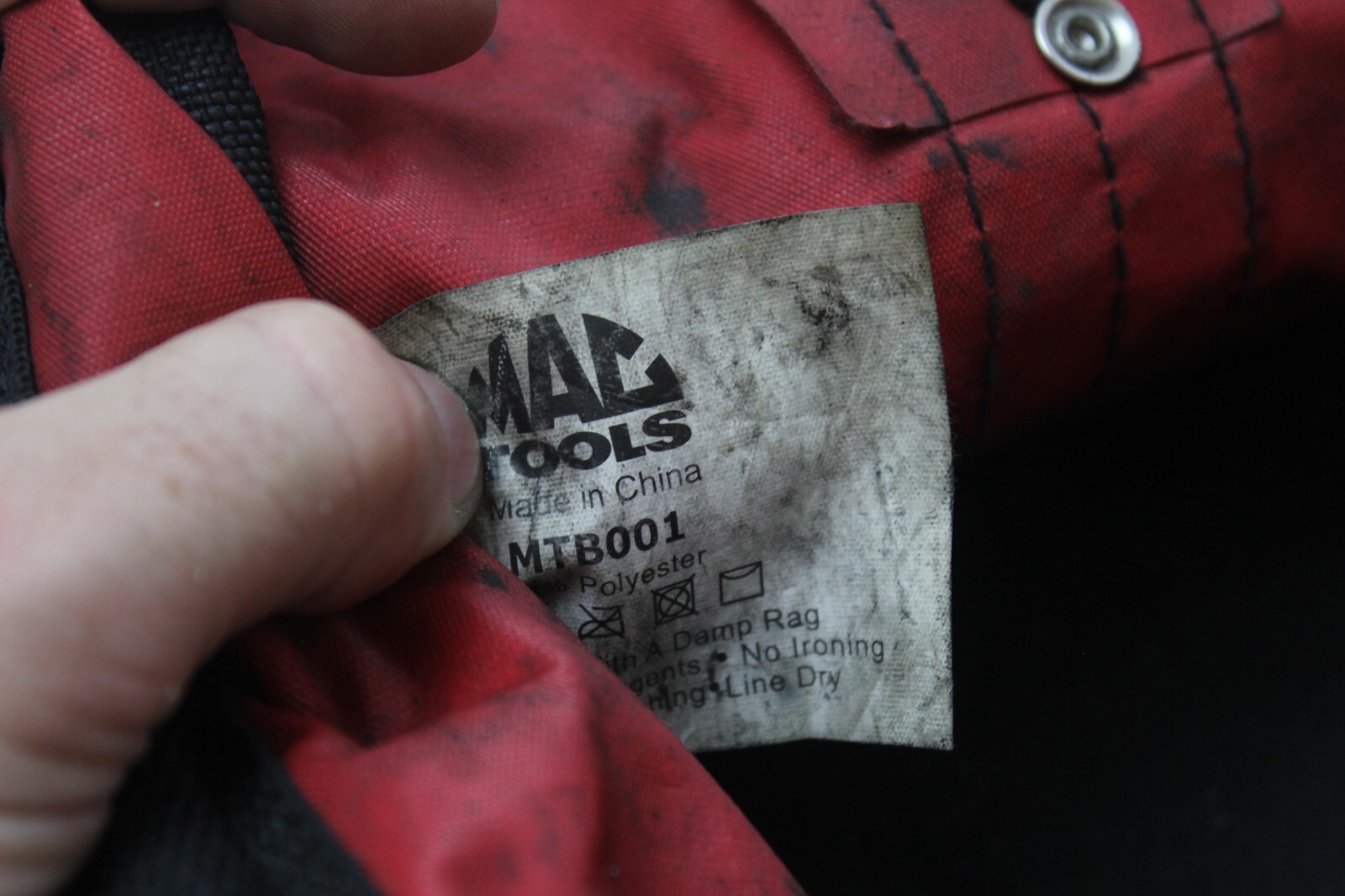 USED DIRTY Mac Tools Canvas Zippered Tool Bag w/Pockets MTB001 case pack