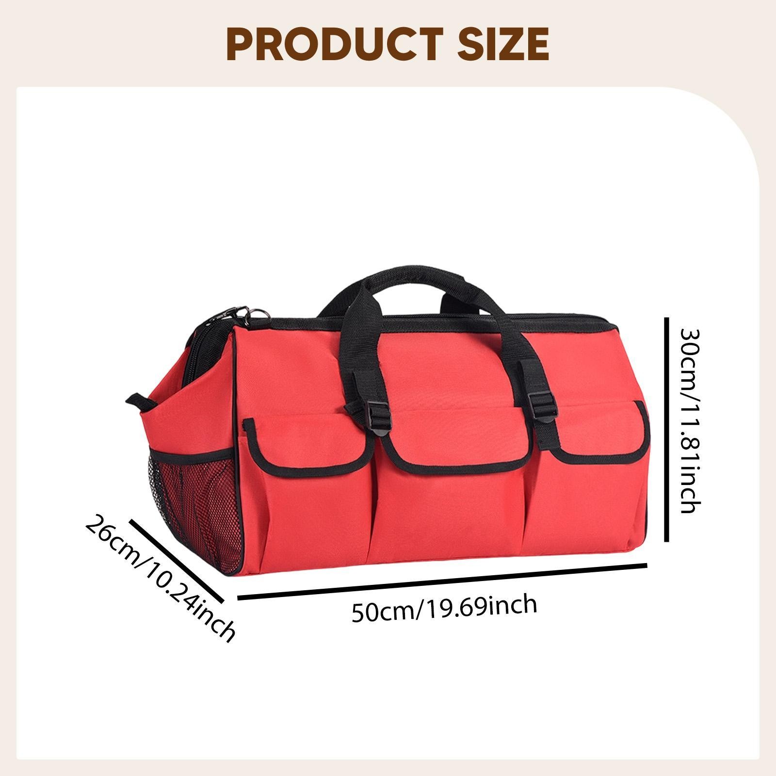 Tool Bag Cleaning Supplies Bag Multiuse Portable with Handle Tote for Mechanical