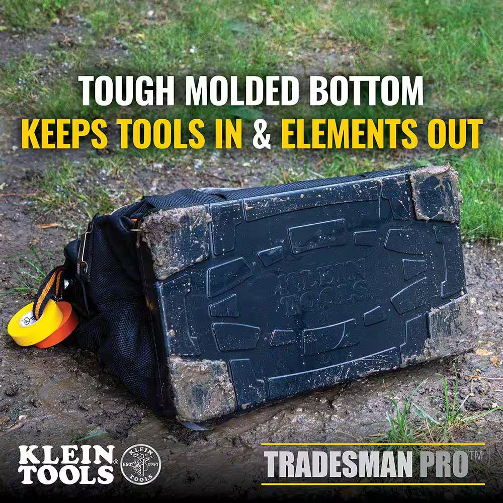 Tool Bag, Tradesman Pro Wide-Open Tool Bag, 42 Pockets, 16-Inch Free Shipping Ne