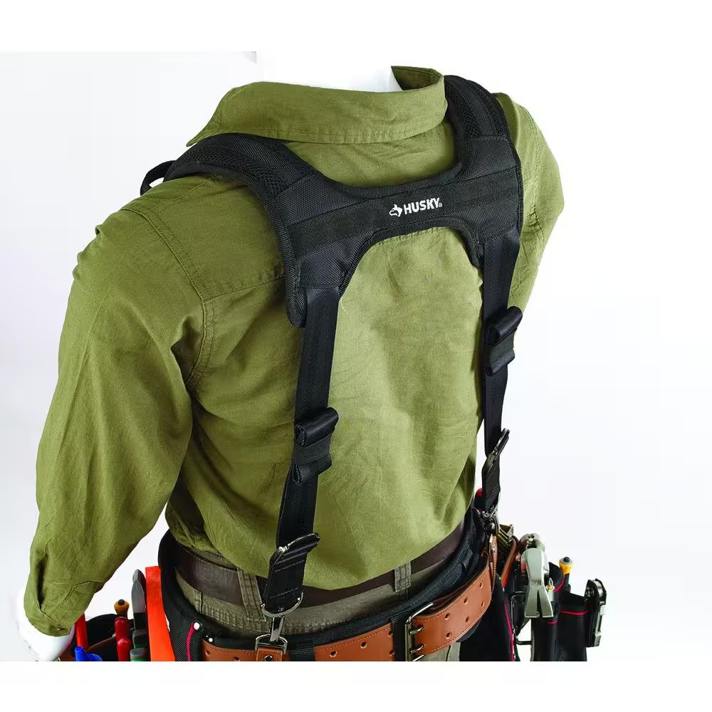 Husky Universal Sliding Rig Tool Belt Support in Black
