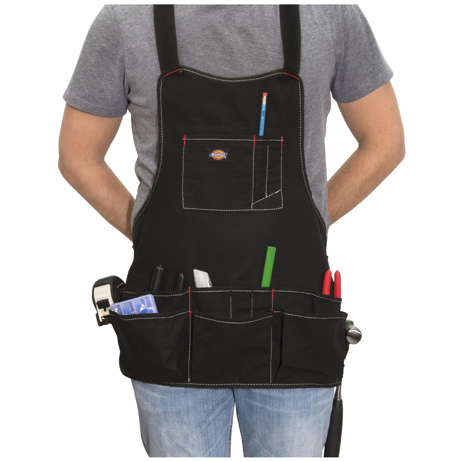 Dickies 16-Pocket Bib Apron with Quick Release Buckle 5-Pack, 57081-CASE-5