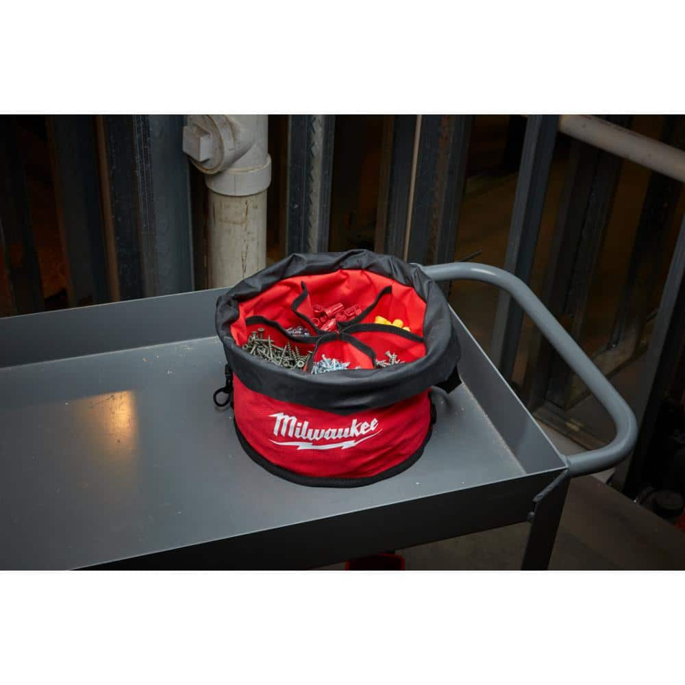 12 inch Parachute Organizer Tool Bag with 6 Internal Pockets Portable Storage