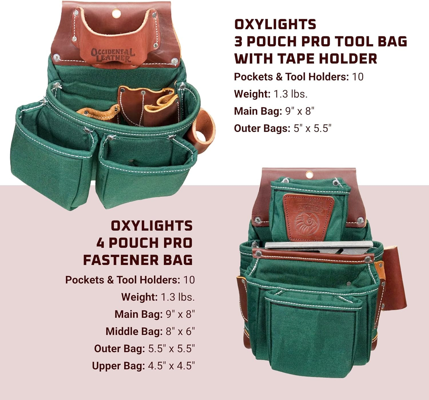 Oxylights X-Large 7 Bag Framer Set – 22 Pockets & Tool Holders, USA Made