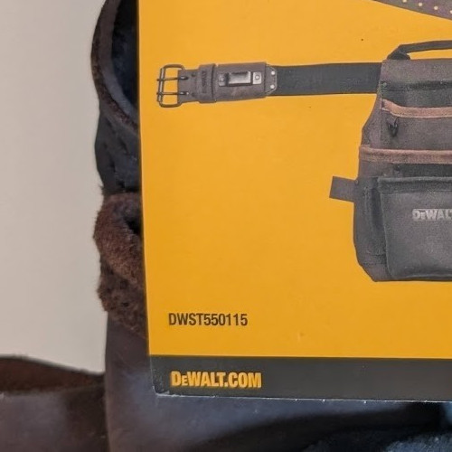 *NEW* DeWalt leather tool pouch & belt DWST550115