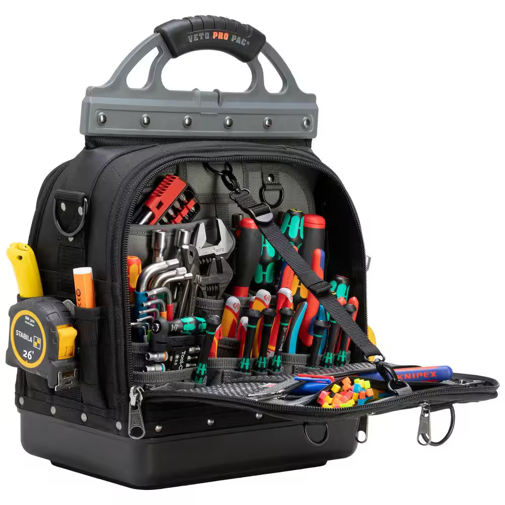 15 In. TECH-LCT Blackout Tall Tech Large Tool Bag