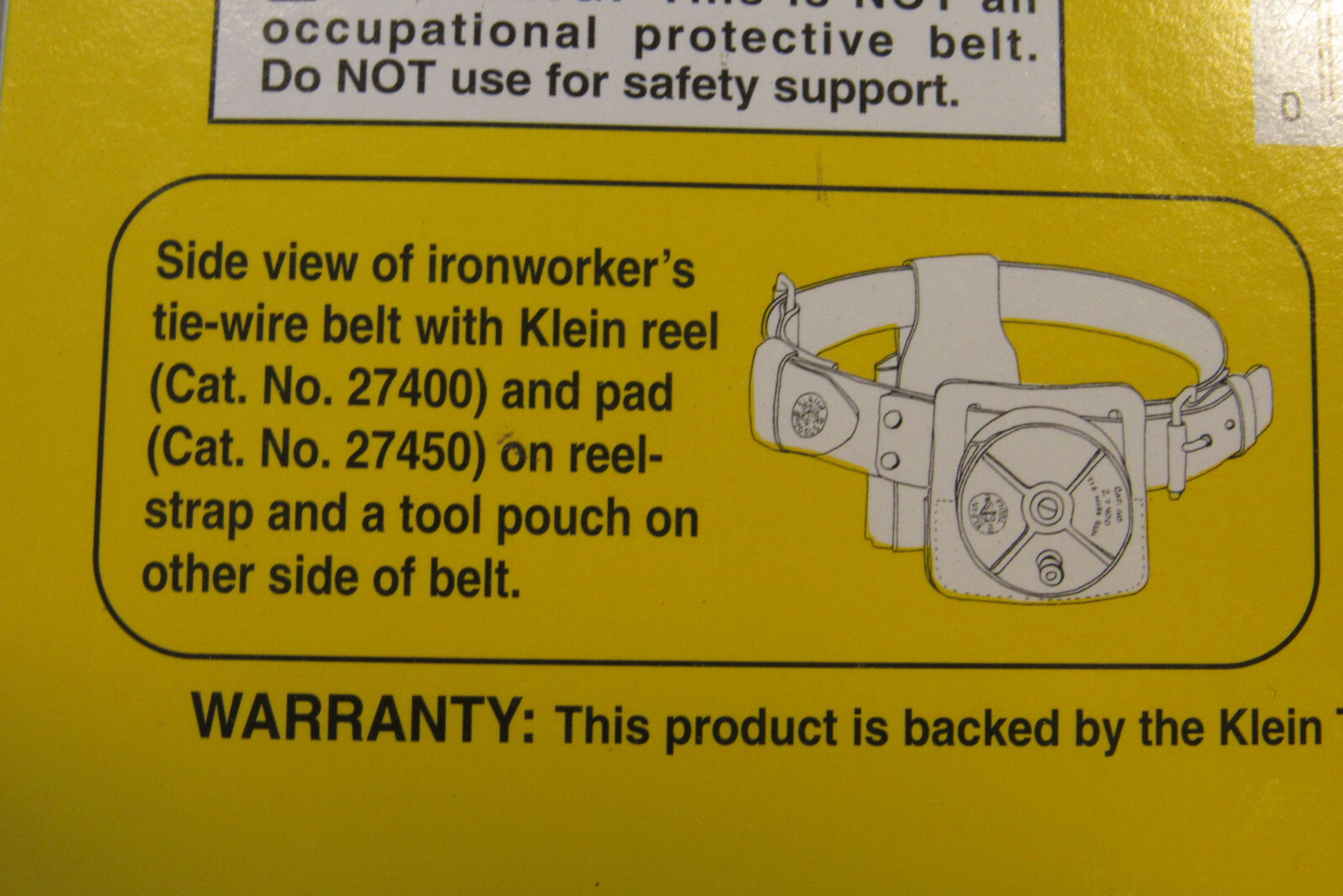 Klein Tools 5420S Ironworker’s Heavy-Duty Leather Tie-Wire Belt Small 32-40″ USA
