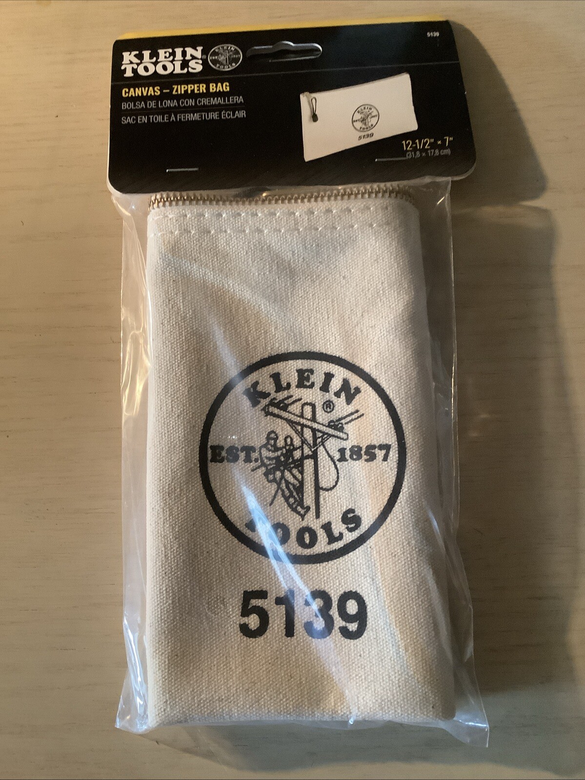 Canvas Zipper Bag Klein Tools 5139