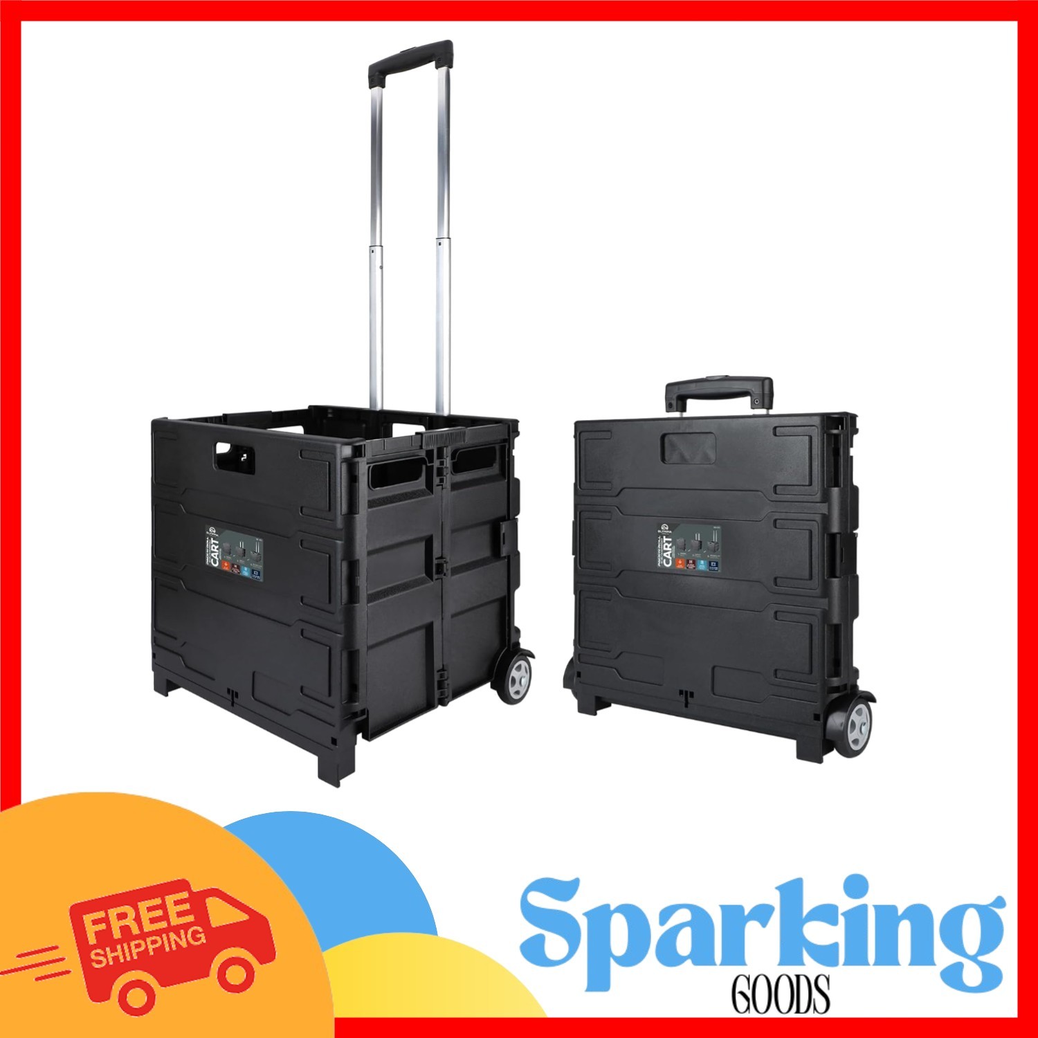 85-010 Grand Pack-N-Roll Portable Tool Carrier – 80 lb Load, Telescopic Handle