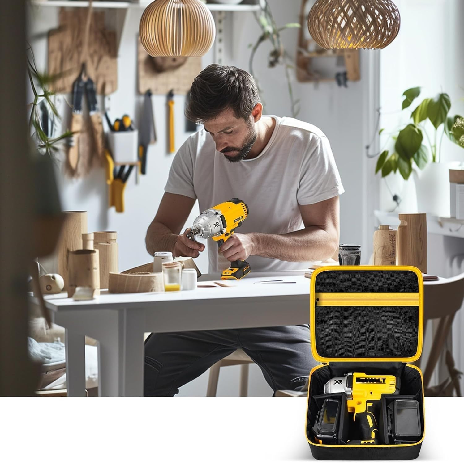Impact Driver Bag Case Compatible with DEWALT 20V MAX XR DCF845B DCF900B DCF961B