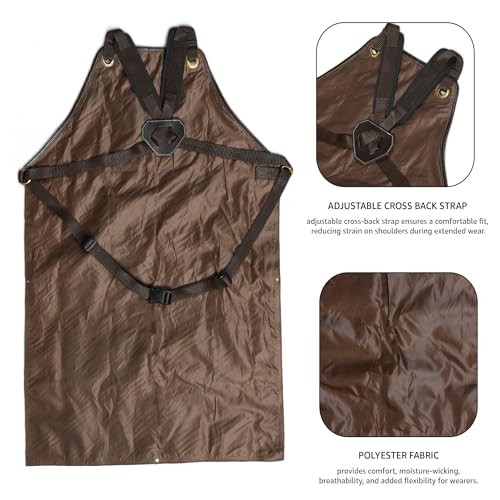 Work Apron – Heavy Duty Woodworking Apron for Men with Tool M to XXL Brown