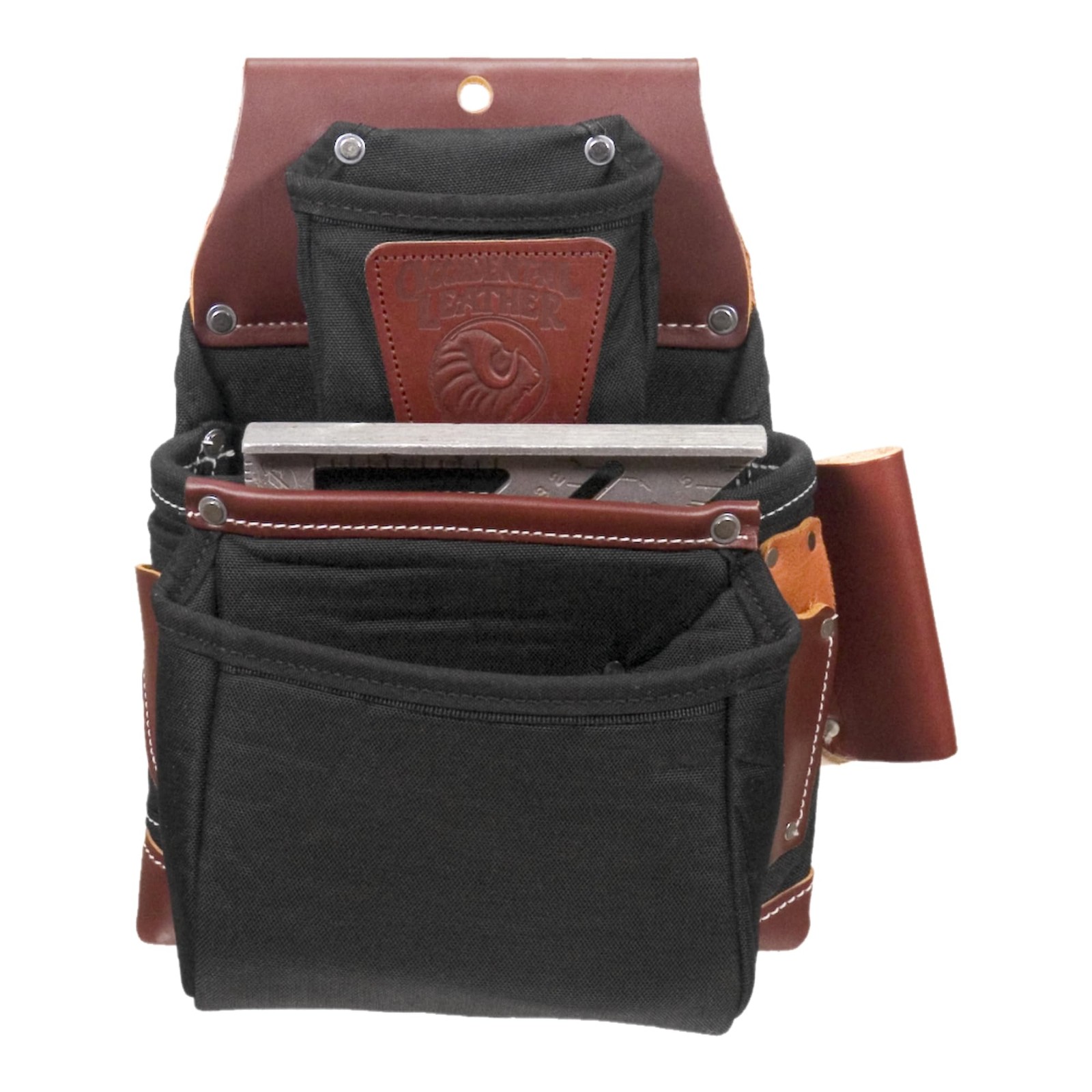 OxyLights 3 Pouch Pro Fastener Bag – Black – 9 Pockets & Tool Holders – Made in