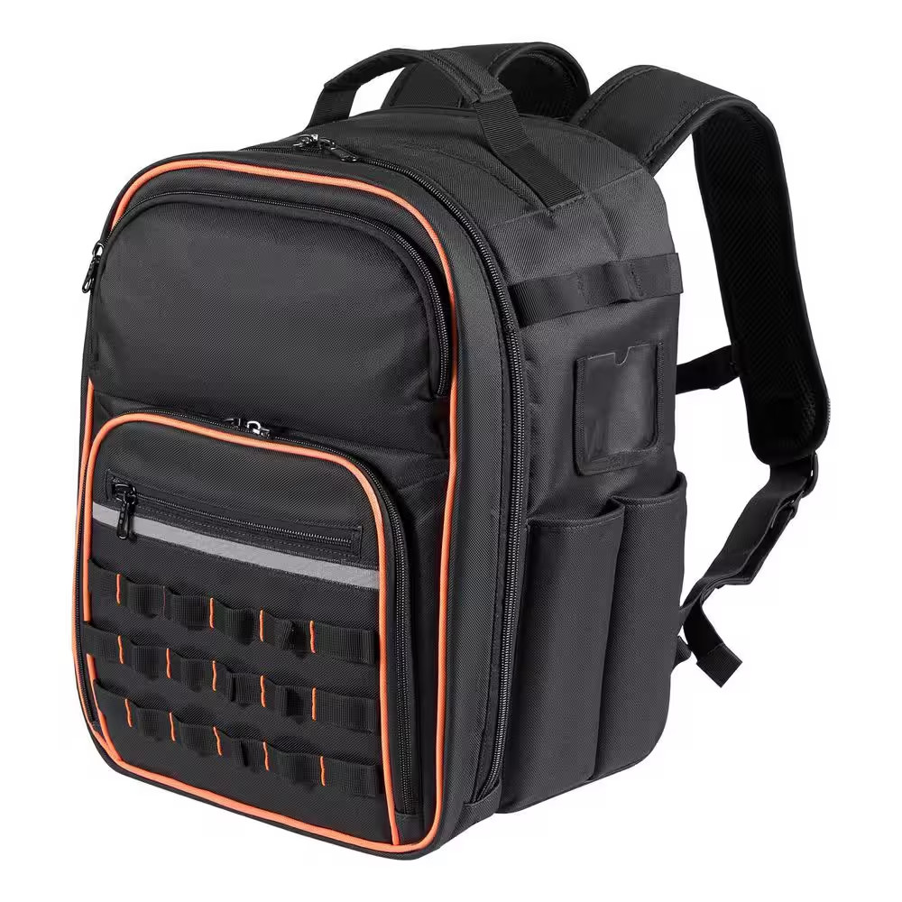 Tool Backpack, 49 Pockets, Heavy-Duty Tools Storage Organizer Work Bags with Lap