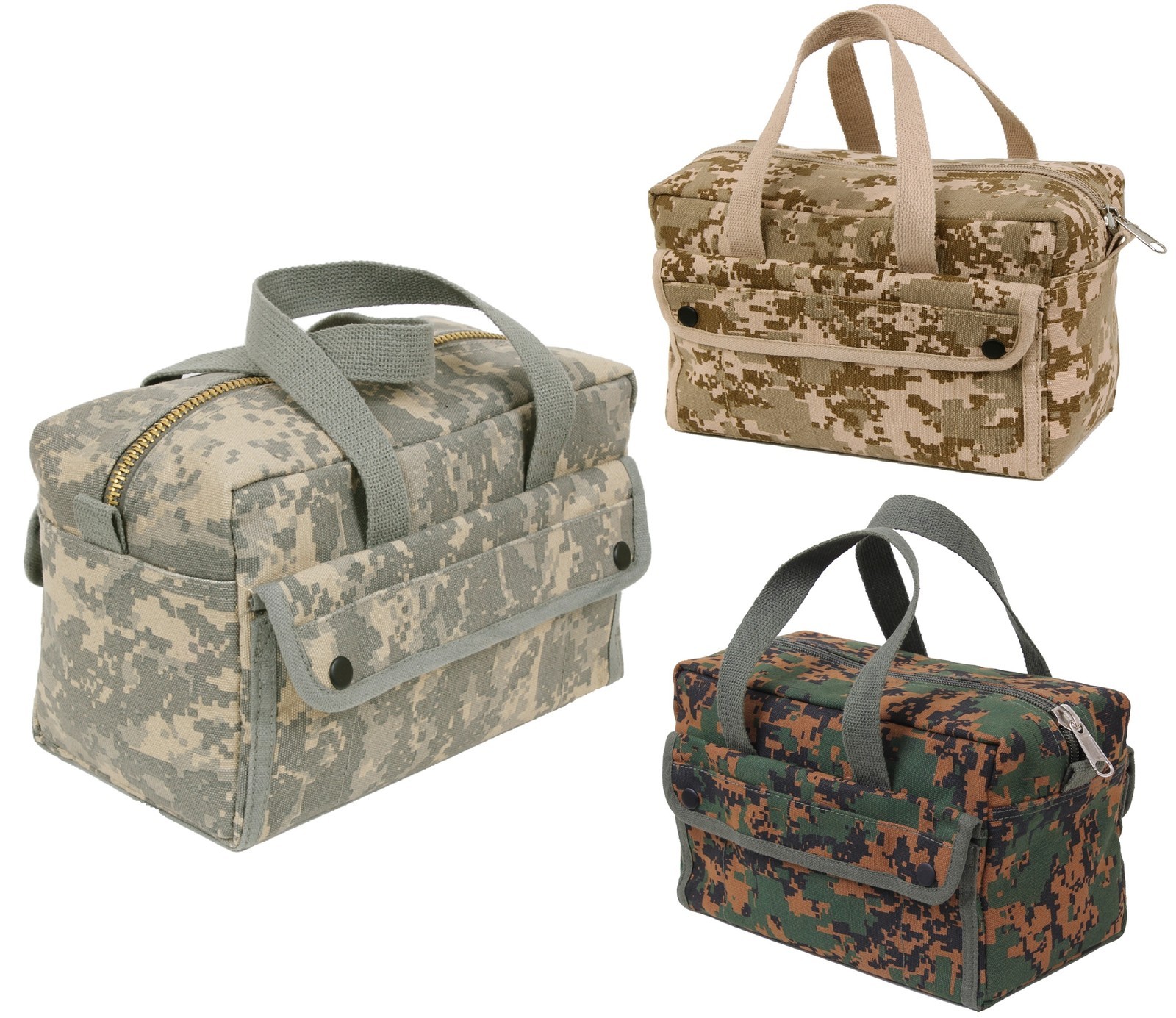 Digital Camouflage Military-Style Mechanics Utility Tool Bag – 11″ x 7″ x 6″ NWT