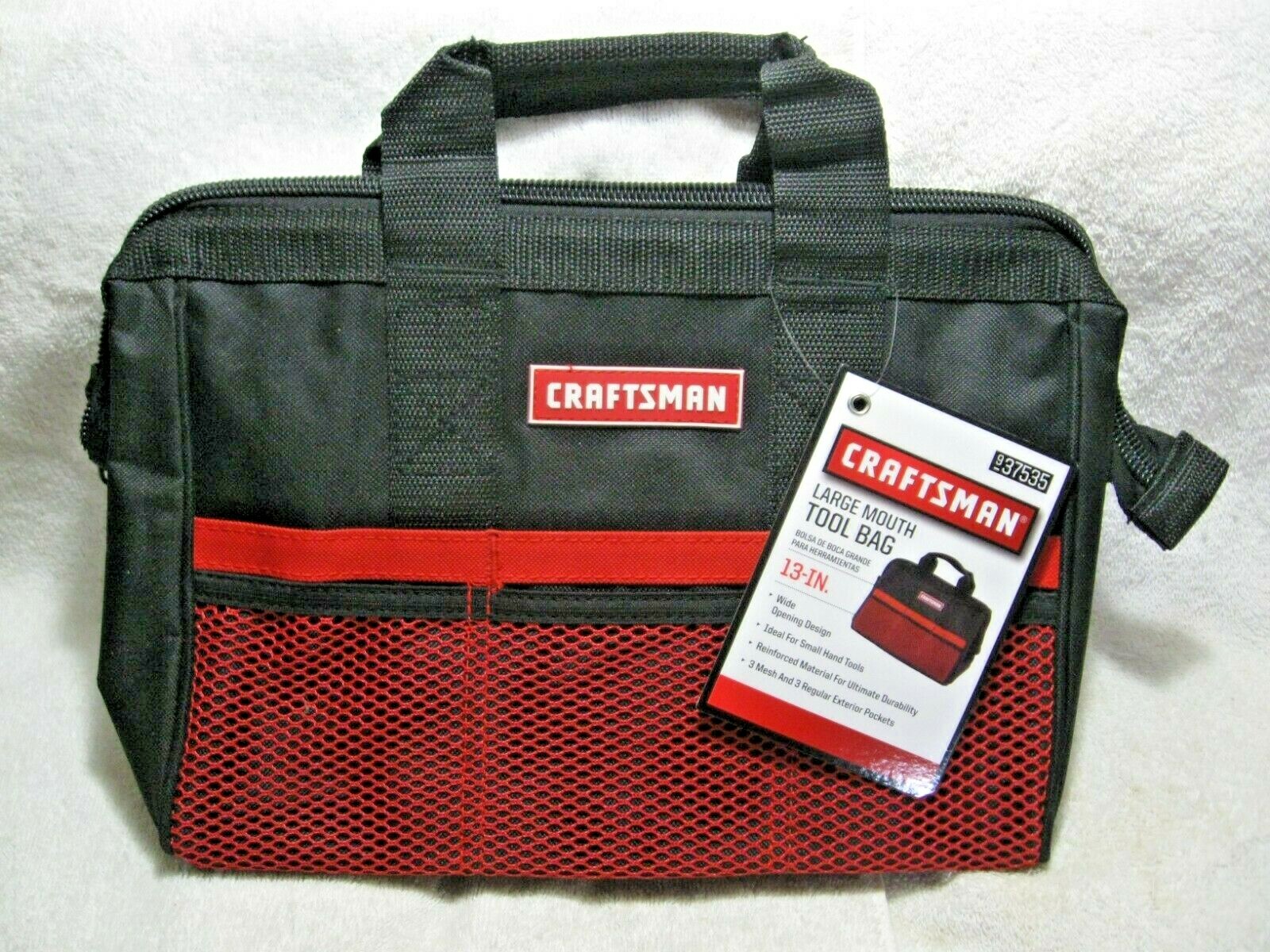 CRAFTSMAN 13″ Large Mouth Tool Bag Roto Zip Ryobi Worx Black & Decker Snap-On RV