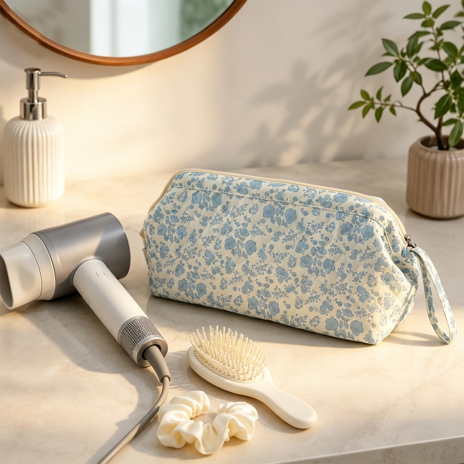 Hair Tools Travel Bag, Blue, 14.17 x 1.38 x 5.91 in