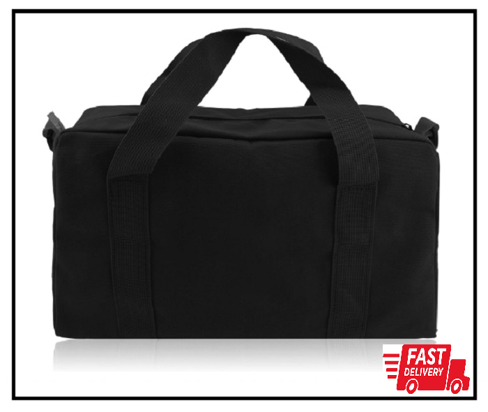 Small Tool Bag,Close Top Wide Mouth Organizer Bag,Large 12 Inch, black