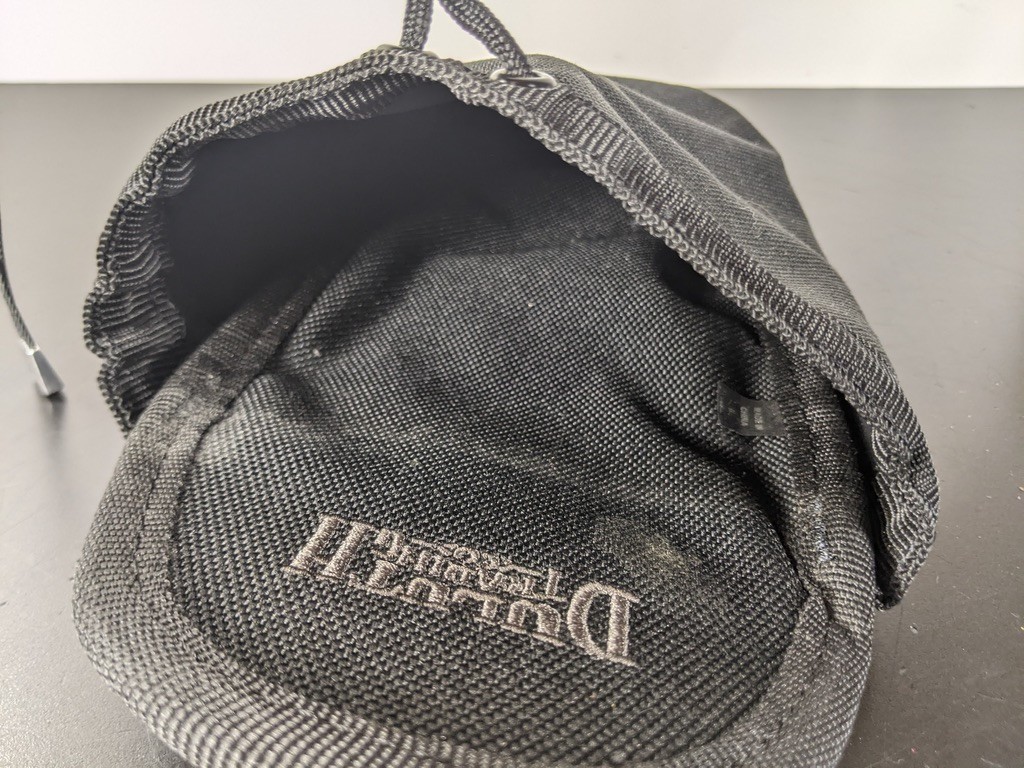 Duluth Trading Co Black Nylon Belt Clip Drawstring Utility Tool Pouch, 6×10