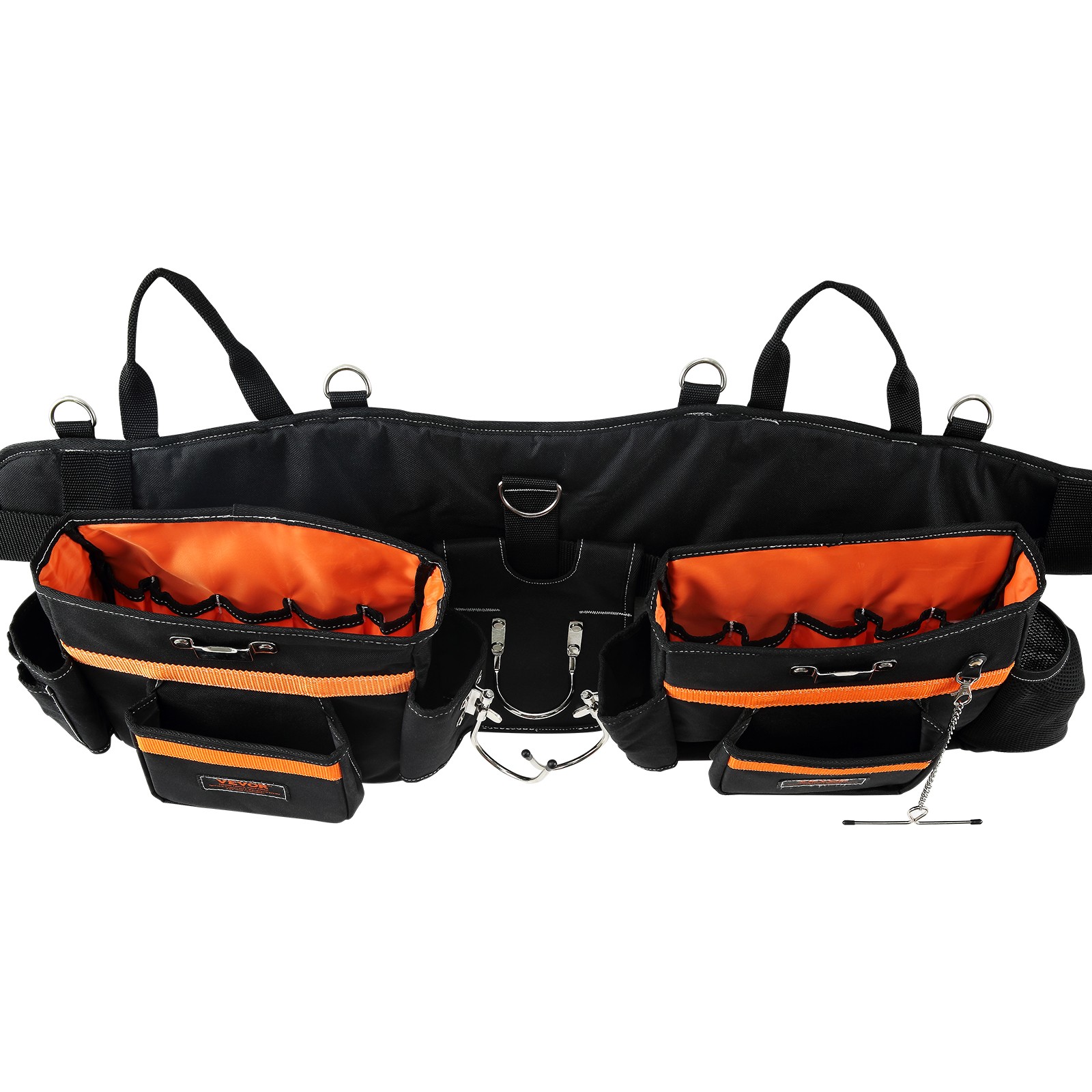 VEVOR Tool Belt with Suspenders Adjustable Carpenter Tool Pouch 600D Polyester