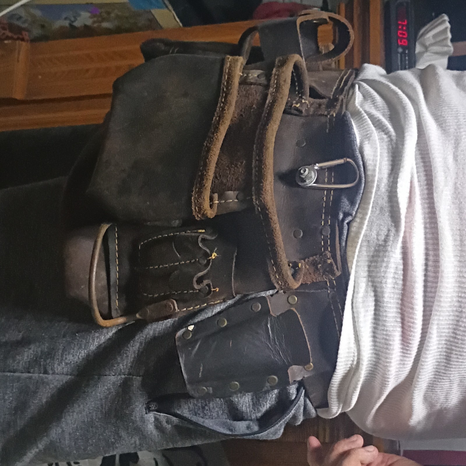 Craftsman Craftsman Brown Leather Tool Belt with Pouch Set, 1 Item