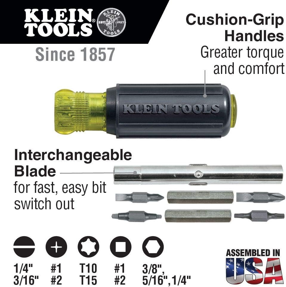 Klein Tools 2-Piece Tool Backpack & 11-in-1 Screwdriver Set Combo