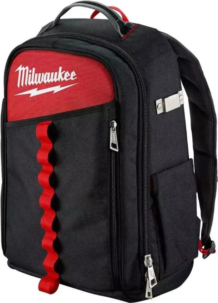 Milwaukee 48-22-8202 22-Pocket Low-Profile Backpack w/ Padded electronics sleeve